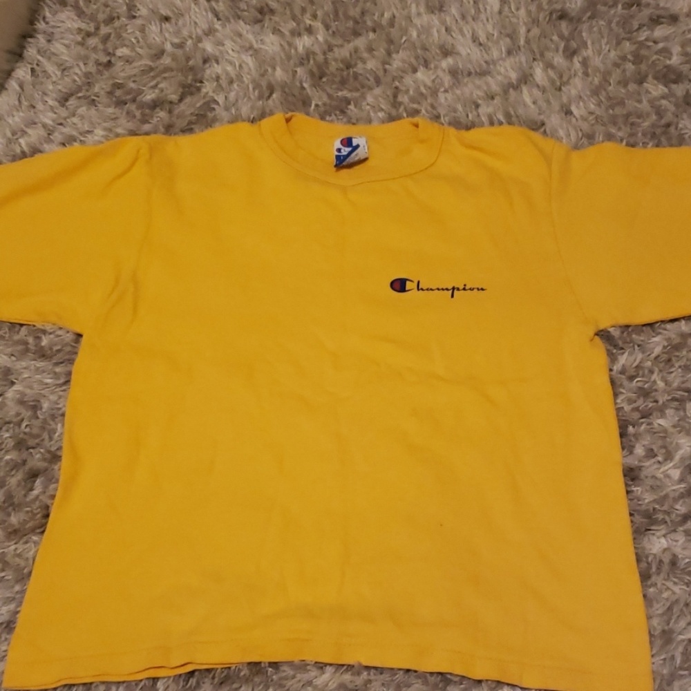 Yellow Champion crop top